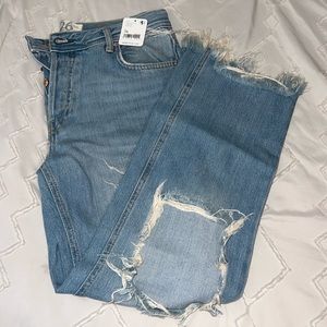 Women’s size 26 Free People light washed jeans